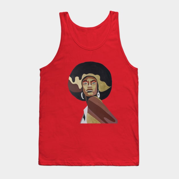 African Queen Tank Top by PrintsHessin